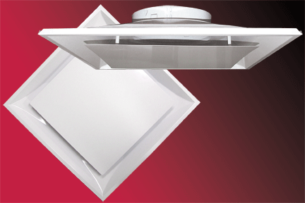 Omnidirectional Plaque Diffuser For T Bar Or Lay In Ceiling
